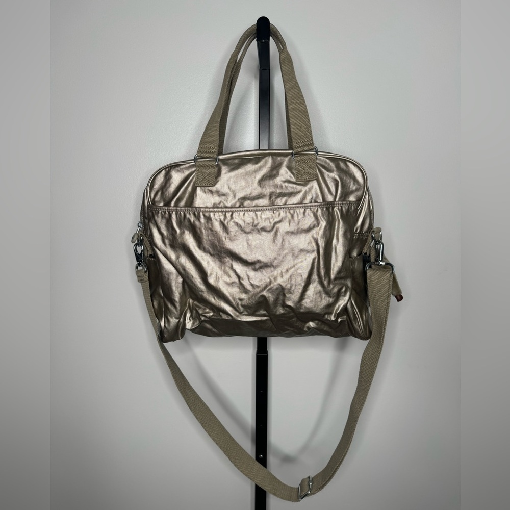 Kipling Alanna Champagne Metallic Tote Bag - Picture 2 of 5